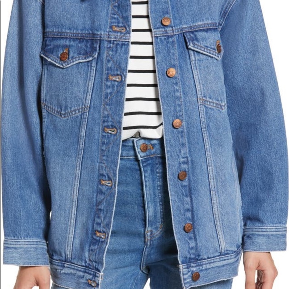 Madewell oversized trucker jacket